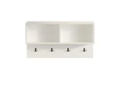 Portemanteau Armoire Avec Etagère Brian - Venprodin - 92 Cm Blanc