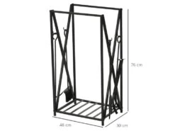 Serviteur De Cheminée Roberto Noir -Electroménager Soldes accessoire de rangement 21987767