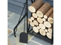 Serviteur De Cheminée Roberto Noir -Electroménager Soldes accessoire de rangement 21987769