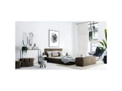 Bout De Lit Coffre En Kubu 130 Cm -Electroménager Soldes accessoire de rangement 22134021