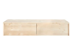 Console D’entrée Flottante En Bois En Couleur Beige