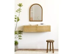 Console D’entrée Flottante En Bois En Couleur Beige 12 Console D’entrée Flottante En Bois En Couleur Beige -Electroménager Soldes accessoire de rangement 22186227