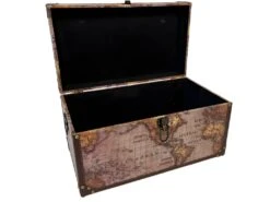 Lot De 3 Malles Mappemonde -Electroménager Soldes accessoire de rangement 23009179