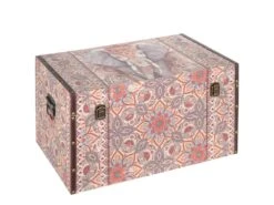 Grand Coffre De Rangement Éléphant Ethnique 70 Cm
