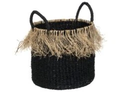 Set De 3 Paniers De Rangement En Jute Et Roseau -Electroménager Soldes accessoire de rangement 8925473