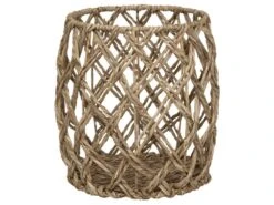 Set De 2 Paniers De Rangement En Métal Et Roseau -Electroménager Soldes accessoire de rangement 8925493