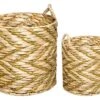 Lot De 2 Paniers De Rangement Tressé Fil Doré -Electroménager Soldes accessoire de rangement 8925787