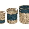 Set De 3 Paniers De Rangement En Jacinthe D'eau Tressée -Electroménager Soldes accessoire de rangement 8926183