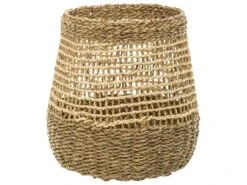 Set De 3 Paniers De Rangement Rond En Osier Naturel Tressé Et Ajouré -Electroménager Soldes accessoire de rangement 8926309