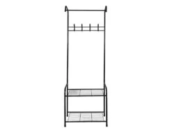 WELCOME - Penderie D'Entrée 2 Etagères 4 Crochets