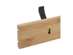 Patère En Bambou 6 Crochets Coulissants L 60 Cm -Electroménager Soldes accessoire de rangement 9194405