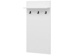 Portemanteau Farsø Avec Espace De Stockage 118 X 60 X 16 Cm Blanc [en.casa] -Electroménager Soldes accessoire de rangement 9599871