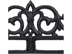 Patère Porte-manteaux Fonte Alu Maison 5 Crochets Antique Noir 13_0001950 -Electroménager Soldes accessoire de rangement 9608503