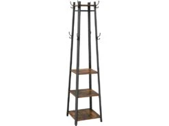 Portemanteau Avec 3 étagères Cadre En Métal échelle Industriel 12_0000885