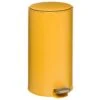 Poubelle Ronde 30 Litres En Métal Jaune Moutarde -Electroménager Soldes accessoire et rangement cuisine 12589051