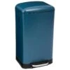 Poubelle En Métal 30 Litres Bleu Ouverture à Pédale -Electroménager Soldes accessoire et rangement cuisine 12589071