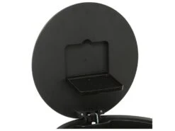 Poubelle Ronde 30 Litres En Métal Gris Acier -Electroménager Soldes accessoire et rangement cuisine 12589107