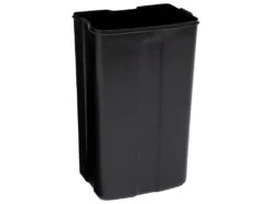Poubelle 30 Litres En Métal Noir Ouverture à Pédale -Electroménager Soldes accessoire et rangement cuisine 12589149
