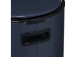 Poubelle Ronde 30 Litres En Métal Bleu Foncé -Electroménager Soldes accessoire et rangement cuisine 12589169