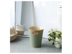 Corbeille à Papiers En Bois 7,5L Woodrow Verte -Electroménager Soldes accessoire et rangement cuisine 12683461