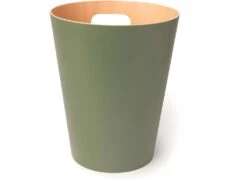 Corbeille à Papiers En Bois 7,5L Woodrow Verte -Electroménager Soldes accessoire et rangement cuisine 12683463