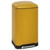 Poubelle 30 Litres En Métal Jaune Ouverture à Pédale -Electroménager Soldes accessoire et rangement cuisine 18173833