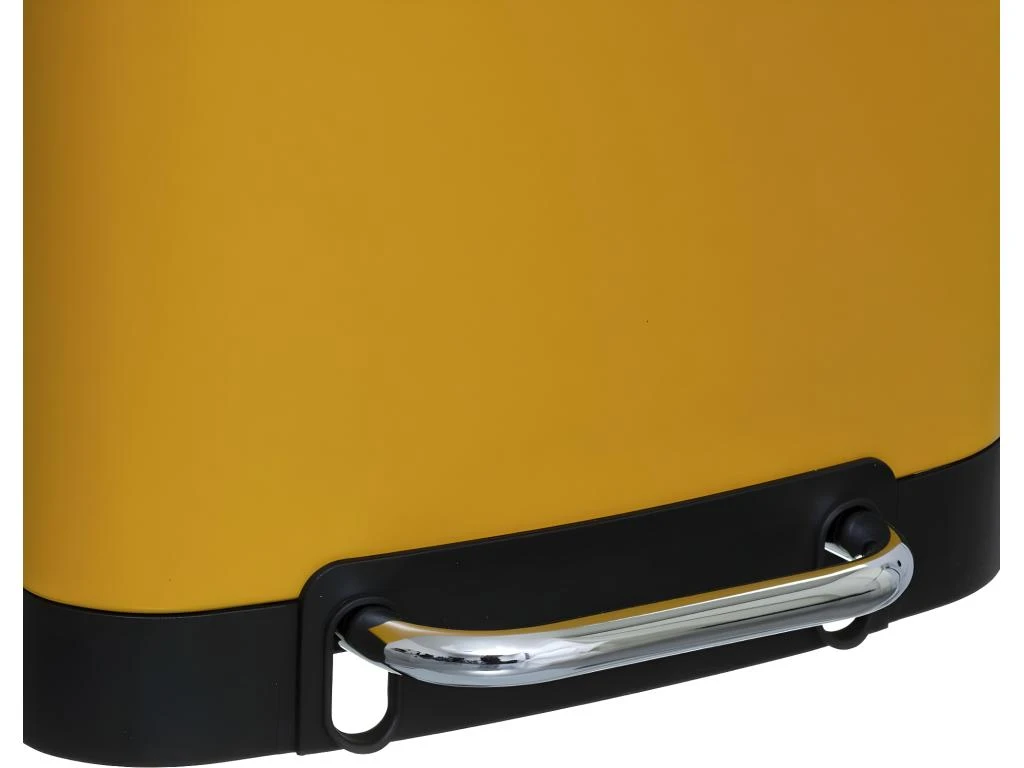 Poubelle 30 Litres En Métal Jaune Ouverture à Pédale 4 Poubelle 30 Litres En Métal Jaune Ouverture à Pédale – Image 2