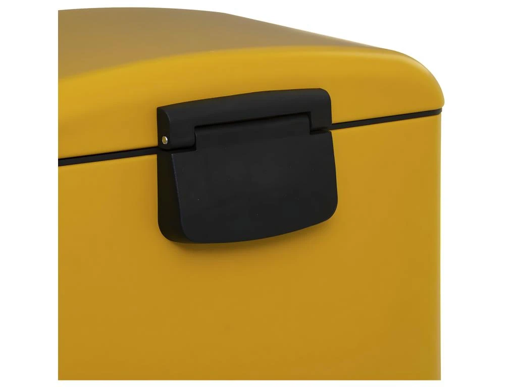 Poubelle 30 Litres En Métal Jaune Ouverture à Pédale 5 Poubelle 30 Litres En Métal Jaune Ouverture à Pédale – Image 3