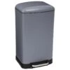 Poubelle 30 Litres En Métal Anthracite Ouverture à Pédale -Electroménager Soldes accessoire et rangement cuisine 18173843