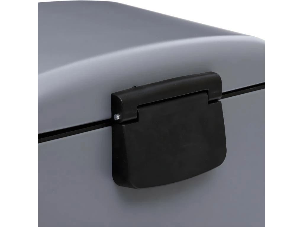 Poubelle 30 Litres En Métal Anthracite Ouverture à Pédale 4 Poubelle 30 Litres En Métal Anthracite Ouverture à Pédale – Image 2