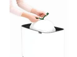 Touch Bin Sur Pieds 36 L Blanc Code R -Electroménager Soldes accessoire et rangement cuisine 18395103