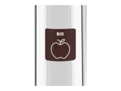 Poubelle De Tri En Métal Pour Les Biodéchets (volume : 45 Litres, Matériau : Acier Inoxydable, Coloris : Chrome, Dimensions : 30 X 30 X 69 Cm) 14_0004456 -Electroménager Soldes accessoire et rangement cuisine 19402999