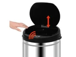 Poubelle à Capteur Automatique 40 Litres Acier Inoxydable 02_0006078 -Electroménager Soldes accessoire et rangement cuisine 19403081