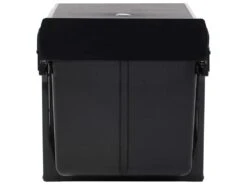 Poubelle Amovible De Cuisine Fermeture En Douceur 48 Litres Noir 02_0006109 -Electroménager Soldes accessoire et rangement cuisine 19403087