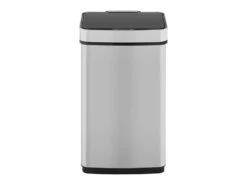 Poubelle Automatique Compacte Rectangulaire à Capteur De Mouvement Sans Contact Cuisine Salle De Bain Chambre (60 Litres, Led, Portée 30 Cm, à Piles, Inox / ABS) 14_0004474 -Electroménager Soldes accessoire et rangement cuisine 19403149
