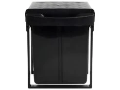 Poubelle Amovible De Cuisine Fermeture En Douceur 48 Litres Noir 02_0006061 -Electroménager Soldes accessoire et rangement cuisine 21150333
