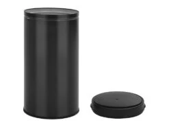Poubelle à Capteur Automatique 60 Litres Acier Au Carbone Noir 02_0006038 -Electroménager Soldes accessoire et rangement cuisine 21220289