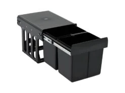 Poubelle Amovible De Cuisine Fermeture En Douceur 36 Litres Noir 02_0006031