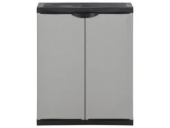 Armoire à Déchets De Jardin 68 X 40 X 85 Cm PP Gris Et Noir 02_0006035 -Electroménager Soldes accessoire et rangement cuisine 22363505