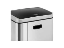 Poubelle Automatique Cuisine 50 Litres Avec Récipient Intérieur Acier Inoxydable 14_0003101 -Electroménager Soldes accessoire et rangement cuisine 9227957