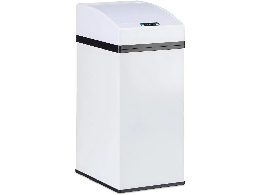 Poubelle Automatique Cuisine Design Capteur Couvercle Seau Intérieur 7 Litres Blanc 13_0002322 3 Poubelle Automatique Cuisine Design Capteur Couvercle Seau Intérieur 7 Litres Blanc 13_0002322