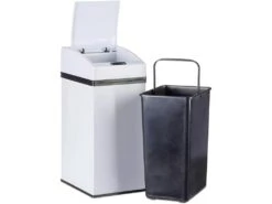 Poubelle Automatique Cuisine Design Capteur Couvercle Seau Intérieur 7 Litres Blanc 13_0002322 7 Poubelle Automatique Cuisine Design Capteur Couvercle Seau Intérieur 7 Litres Blanc 13_0002322 -Electroménager Soldes accessoire et rangement cuisine 9227963