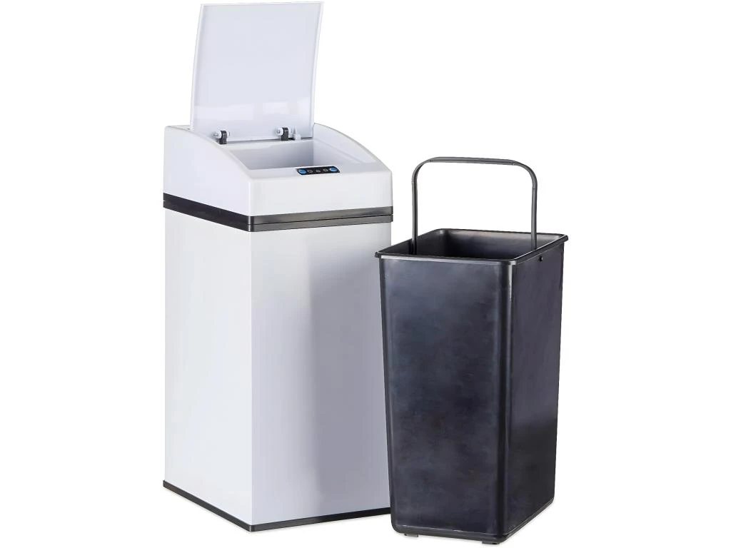 Poubelle Automatique Cuisine Design Capteur Couvercle Seau Intérieur 7 Litres Blanc 13_0002322 5 Poubelle Automatique Cuisine Design Capteur Couvercle Seau Intérieur 7 Litres Blanc 13_0002322 – Image 3
