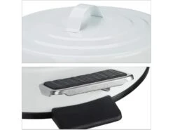 Poubelle à Pédale Vintage Cuisine Ou La Salle De Bain En Métal 3 Litres Blanc 13_0002319 -Electroménager Soldes accessoire et rangement cuisine 9228027