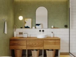 Lot De 3 Patères De Salle De Bain En Terrazzo - 3 Tailles - STOCHI -Electroménager Soldes accessoire salle de bain 14816945