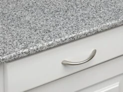 Grande Desserte à Roulettes OWEN - 1 Porte & 2 Tiroirs - Hévéa Et Granit -Electroménager Soldes accessoires rangement 227635