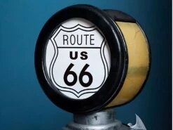 Lampe De Décoration Et Range-CD ROAD 66 - 107cm - Coloris Noir -Electroménager Soldes accessoires rangement 232381