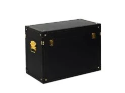 NICOLAS - Lot De 3 Malles De Rangement Vintage Noir Et Or -Electroménager Soldes banc bout de lit malle et coffre 10020035