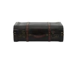 CURTIS - Lot De 2 Malles De Rangement Vintage Simili -Electroménager Soldes banc bout de lit malle et coffre 10197969