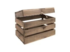 Coffre En Bois Chêne Foncé 39x33x30,5cm -Electroménager Soldes banc bout de lit malle et coffre 8926399